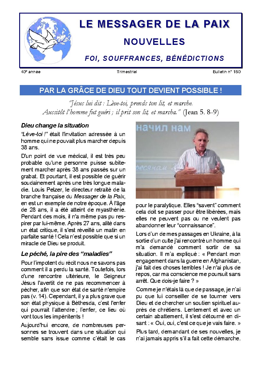 Couverture de Bulletin FSB N° 160